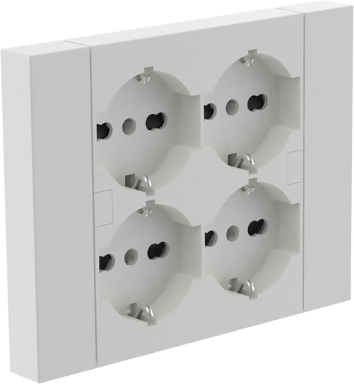 electraline 3pmark spa multipresa da incasso quadra 4 prese bianco ean 8011439221050