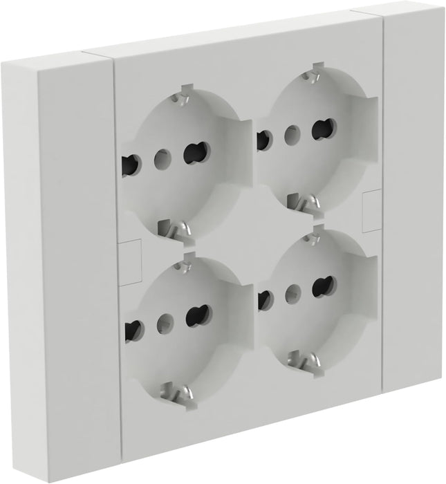 electraline 3pmark spa multipresa da incasso quadra 4 prese bianco ean 8011439221050