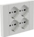 electraline 3pmark spa multipresa da incasso quadra 4 prese bianco ean 8011439221050