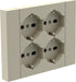 electraline 3pmark spa multipresa da incasso quadra 4 prese sabbia ean 8011439221258