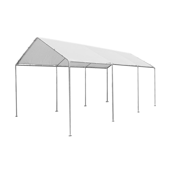 immagine-1-fraschetti-gazebo-con-struttura-acciaio-e-tenda-polietilene-per-copertura-auto-6x3mt-ean-8015235314152