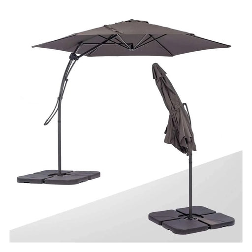 immagine-1-green-island-ombrellone-da-giardino-grigio-decentrato-3-x-3-mt-con-base-a-croce-e-sistema-air-vent-ean-8054143017403