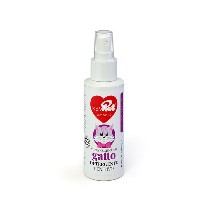 immagine-1-kemipet-spray-detergente-lenitivo-senza-risciacquo-100ml-kemipet-gatto-ean-8024435119238