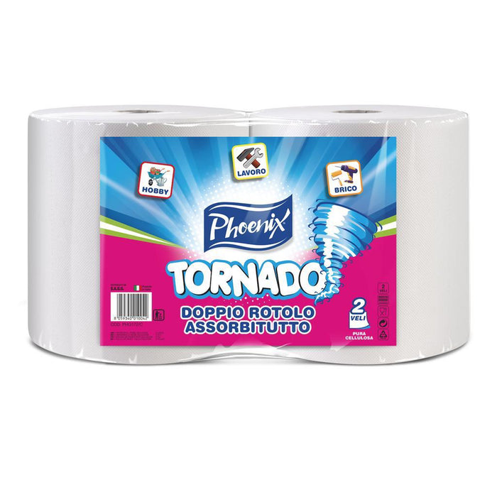 2 Rotoli Carta Asciugatutto 2000 - Pura Cellulosa, 2 Veli - Per Cucina, Laboratorio E Ufficio - Hermes Shop - Foto 7