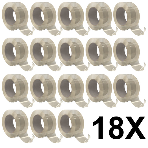 plast italia 18x nastro imballo 50x132 acrilico silenzioso trasparente