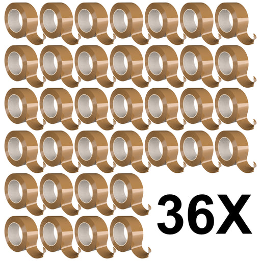 plast italia 36x nastro imballo 50x132 acrilico silenzioso avana