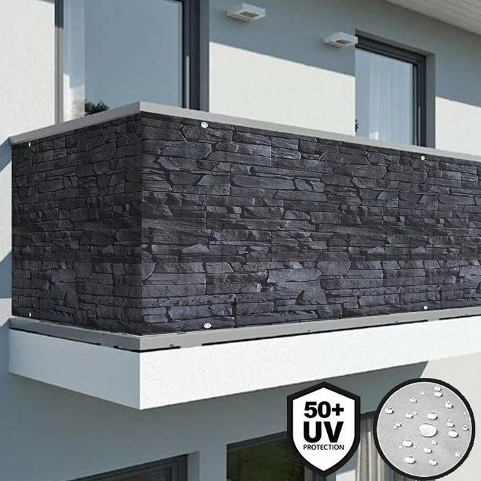 plastitalia stuoia ombreggiante in pvc 90 cm rotolo 6 mt effetto pietra grigio ean 8051739524093