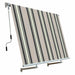 solarius tenda da sole a caduta con bracci regolabili grigio e verde disponibile in 3 misure ean 8014211142222