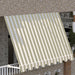 solarius tenda da sole a caduta con bracci regolabili nocciola e bianco disponibile in 3 misure ean 8014211951169