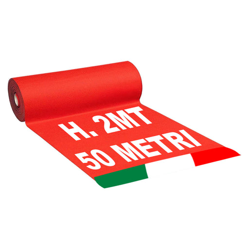 soleilux 2mt x 50mt passatoia rossa natalizia tappeto rosso feltro rosso natale chiesa matrimonio negozio prodotto italiano ean 8058753794747
