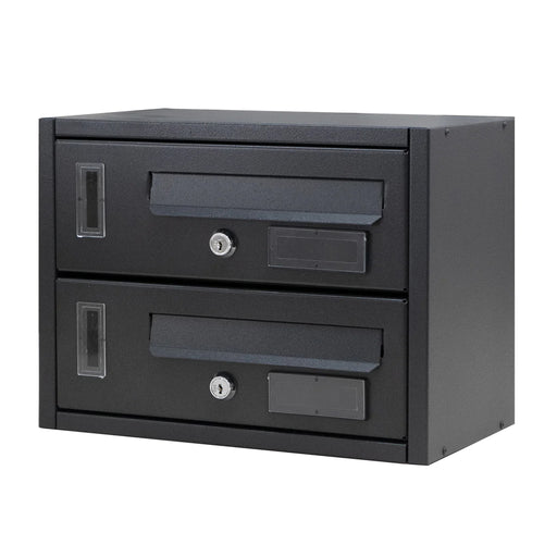 soleilux cassetta postale condominiale da muro buca lettere componibile made in italy 2 posti 30x17x22h ean 8058753795126