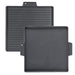 soleilux griglia bistecchiera 2 in 1 quadrata in ghisa universale antiaderente 40x40 cm liscia e rigata con 2 manici ean 8058753792224