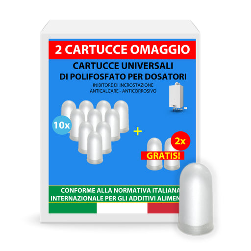 soleilux soleilux cartucce polifosfati per caldaia ricarica universale da 12 pastiglie di polvere concentrata per filtrazione acqua funge da anticalcare e anticorrosivo ean 8058753798097