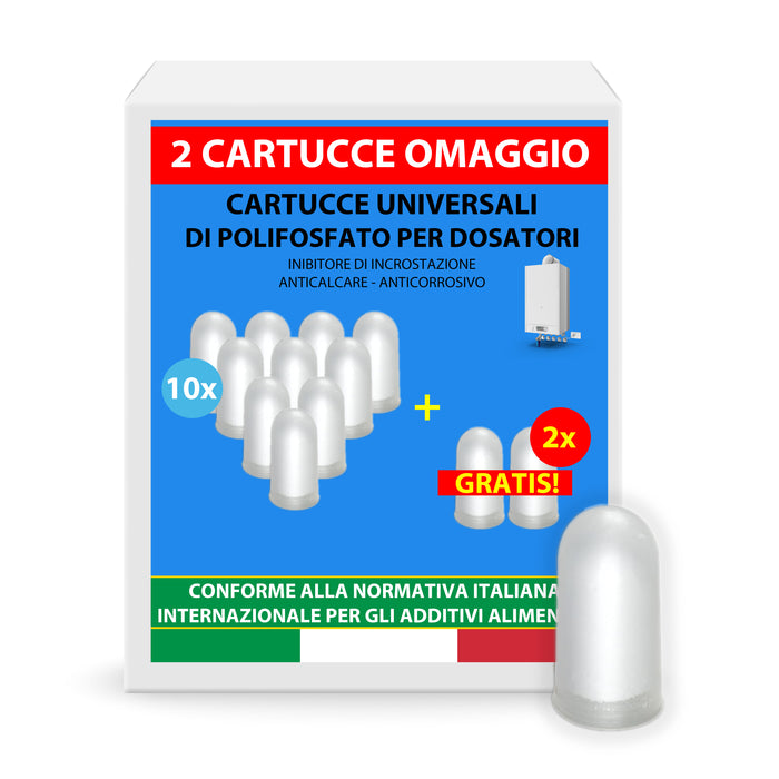 soleilux soleilux cartucce polifosfati per caldaia ricarica universale da 12 pastiglie di polvere concentrata per filtrazione acqua funge da anticalcare e anticorrosivo ean 8058753798097
