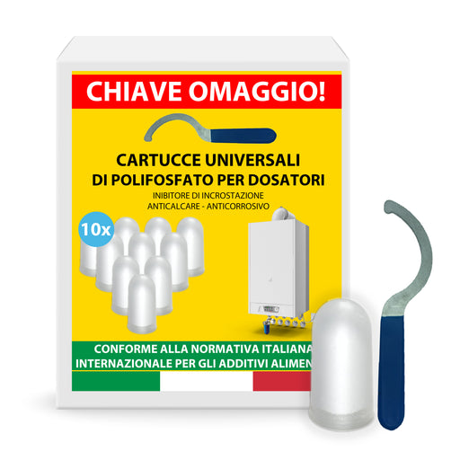 soleilux soleilux cartucce sale polifosfati per caldaia da 10 pastiglie chiave smontaggio ean 8058753792132
