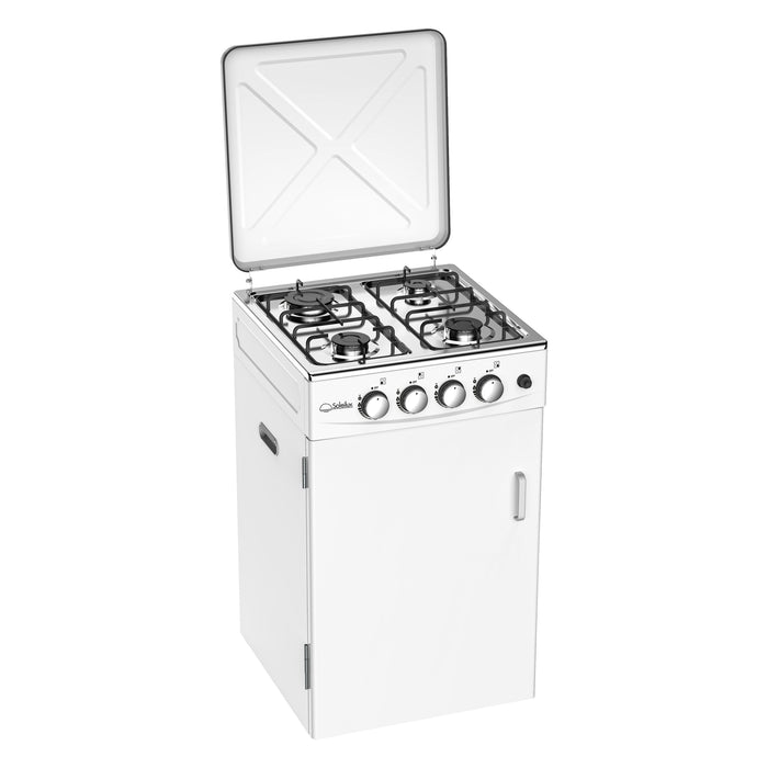 soleilux soleilux cucina da esterno 50x50cm h85cm con mobile portabombola e accensione piezo ean 8058753799995
