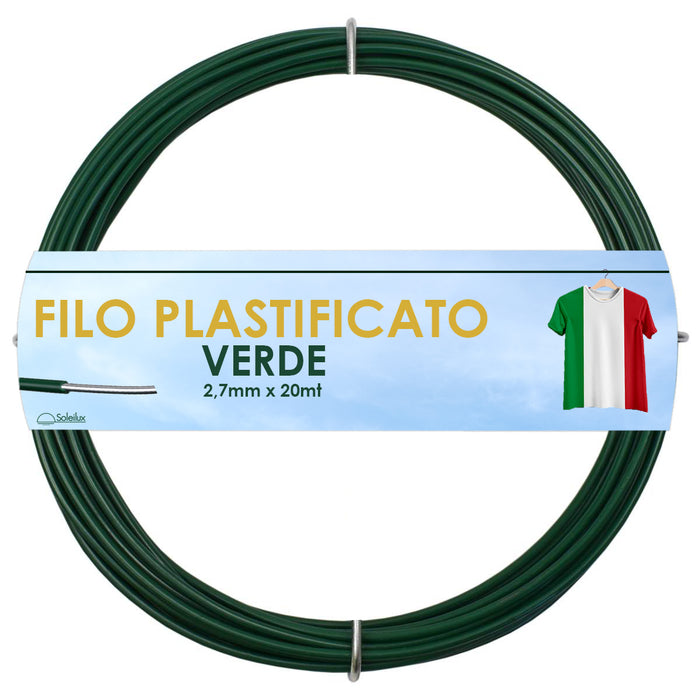 soleilux soleilux filo bucato stendibiancheria plastificato 27mm x 20m resistente e antiruggine prodotto italiano ean 8058753792118