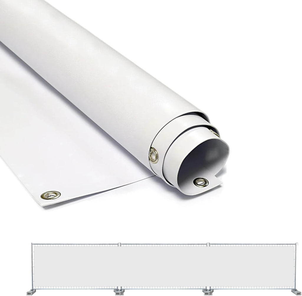 Telo occhiellato Cristal bianco Impermeabile plastificato retinato Gr
