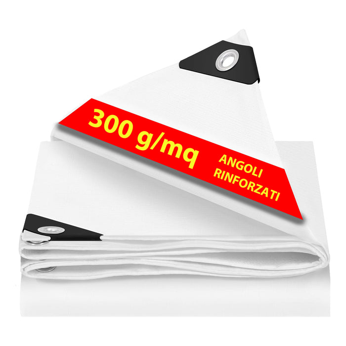 soleilux telo copertura grantelo 300gr 6x8mt bianco ean 8058753790688