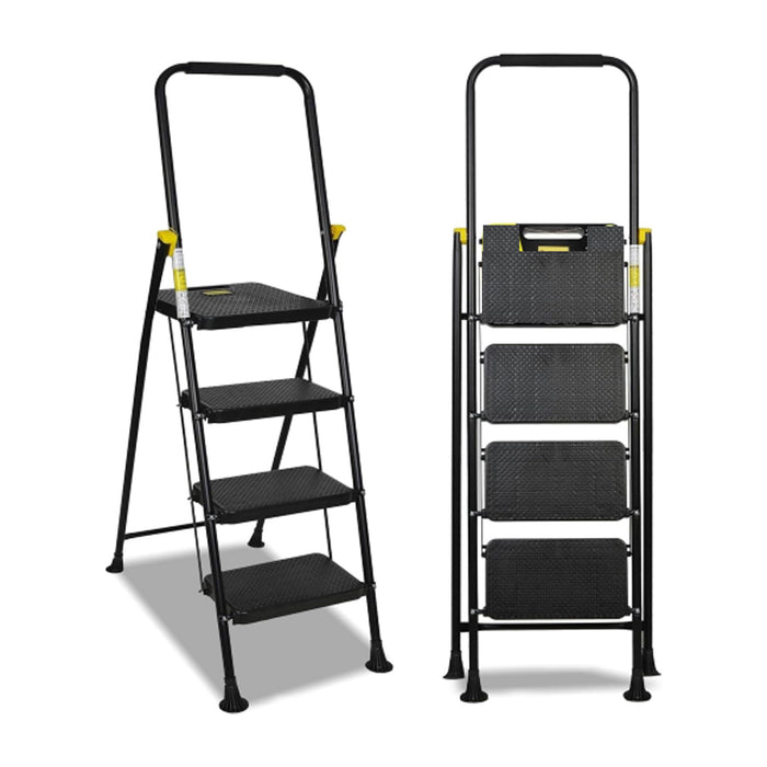 immagine-1-vulcan-sgabello-pieghevole-e-leggero-salvaspazio-4-gradini-nero-58x154cm-portata-150kg