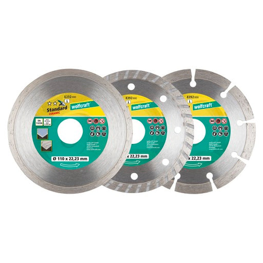 immagine-1-wolfcraft-set-3-dischi-da-taglio-diamantati-per-smerigliatrice-wolfcraft-8392000-ean-4006885839205
