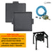 soleilux fornellone 3 in 1 rialzato da esterno gpl con accensione piezo 40x40cm h 81cm