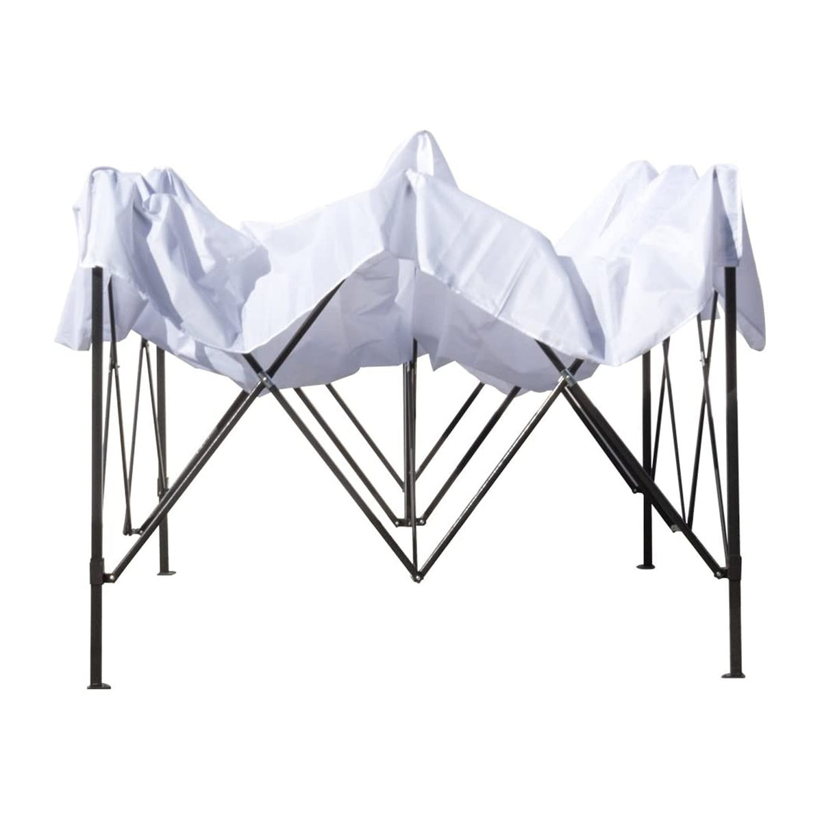 cilvani gazebo richiudibile 3x3mt pieghevole a fisarmonica automatico mercato tenda fiera bianco ean 8026158000954