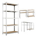 immagine-2-dreamwell-2-x-scaffale-in-metallo-zincato-5-ripiani-per-carichi-pesanti-180x90x40-ean-8054143010817