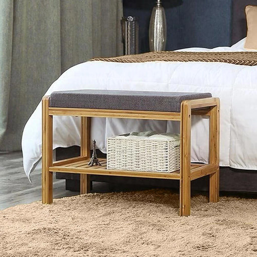 immagine-2-dreamwell-panca-scarpiera-con-ripiano-porta-scarpe-in-legno-di-bambu-e-cuscino-in-tessuto-ean-8052877978359