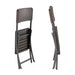 dreamwell set 2 sedie pieghevoli in polyrattan bianco da esterno salvaspazio giardino marrone ean 8054143005813