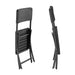 dreamwell set 2 sedie pieghevoli in polyrattan bianco da esterno salvaspazio giardino nero ean 8054143005806