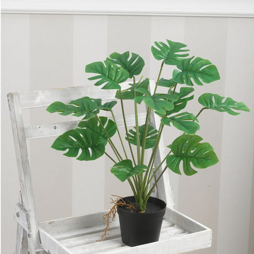 immagine-2-particolari-arredi-pianta-ornamentale-per-interno-ed-esterno-albero-di-monstera-artificiale-in-vaso-80cm-ean-8050055033135