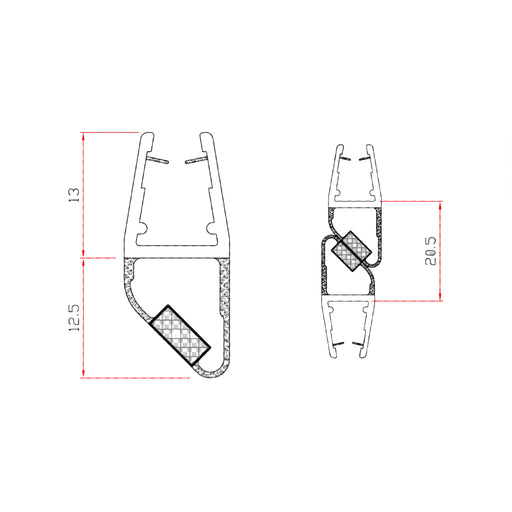 immagine-2-showerguard-kit-2-pezzi-guarnizione-magnetica-per-box-doccia-vetro-6-8mm