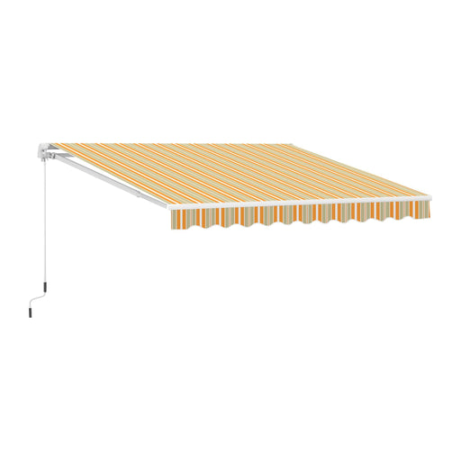 solarius tenda da sole da esterno a bracci avvolgibile 2 misure aranciocrema ean 8050055060063