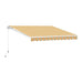 solarius tenda da sole da esterno a bracci avvolgibile 2 misure aranciocrema ean 8050055060063