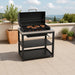 soleilux modulo barbecue a carbone con scaffale aperto l 90 x p 607 x h 90cm ean 8058753796581