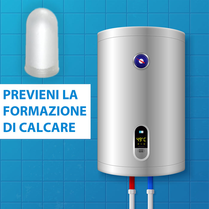 soleilux soleilux cartucce polifosfati per caldaia ricarica universale da 12 pastiglie di polvere concentrata per filtrazione acqua funge da anticalcare e anticorrosivo ean 8058753798097