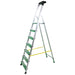 soleilux soleilux scala in alluminio unica 7 gradini con portaoggetti portata certificata 150kg en131 tuv ean 8058753798615