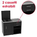 soleilux soleilux set cucina da esterno a gas 2 elementi con 2 cassetti estraibili struttura in acciaio e piano in acciaio inox nero ean 8058753799650