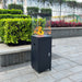 soleilux soleilux stufa patio a gas gpl 9 kw con accensione piezoelettrica riscaldatore da esterno decorativo 42x42x h 152cm ideale per bar ristoranti strutture ean 8058753794990