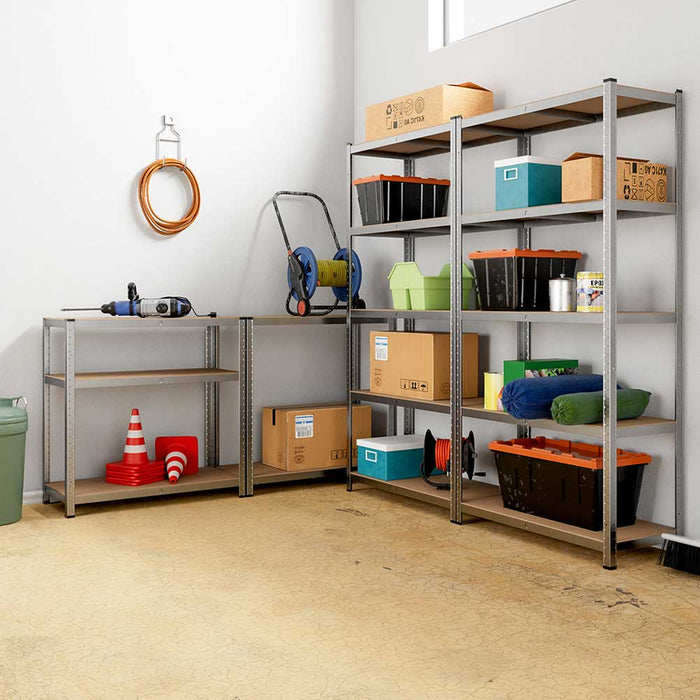 immagine-3-dreamwell-2-x-scaffale-in-metallo-zincato-5-ripiani-per-carichi-pesanti-180x90x40-ean-8054143010817