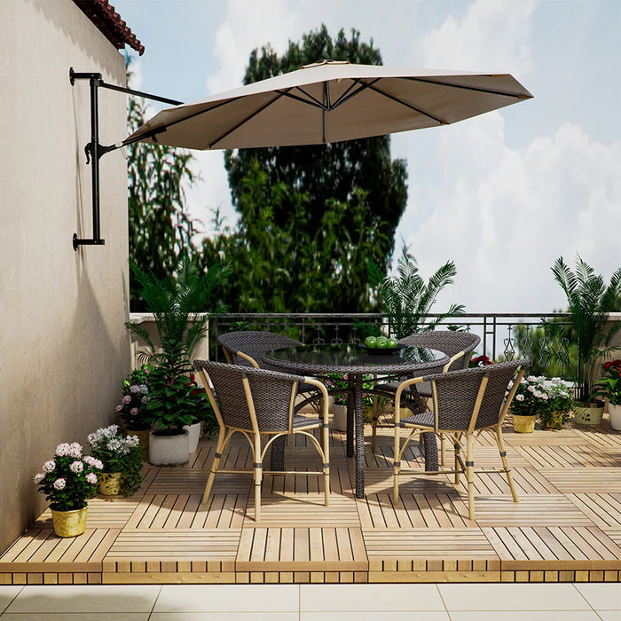 immagine-3-dreamwell-ombrellone-a-muro-300-cm-parasole-parete-struttura-metallo-gazebo-air-vent-ecru-parete-300-cm-ean-8054143037906