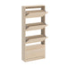 immagine-3-dreamwell-scarpiera-salvaspazio-a-4-ante-portascarpe-in-legno-63x24x150-olmo-ean-8054143034233