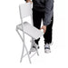 dreamwell set 2 sedie pieghevoli in polyrattan bianco da esterno salvaspazio giardino bianco ean 8054143039924