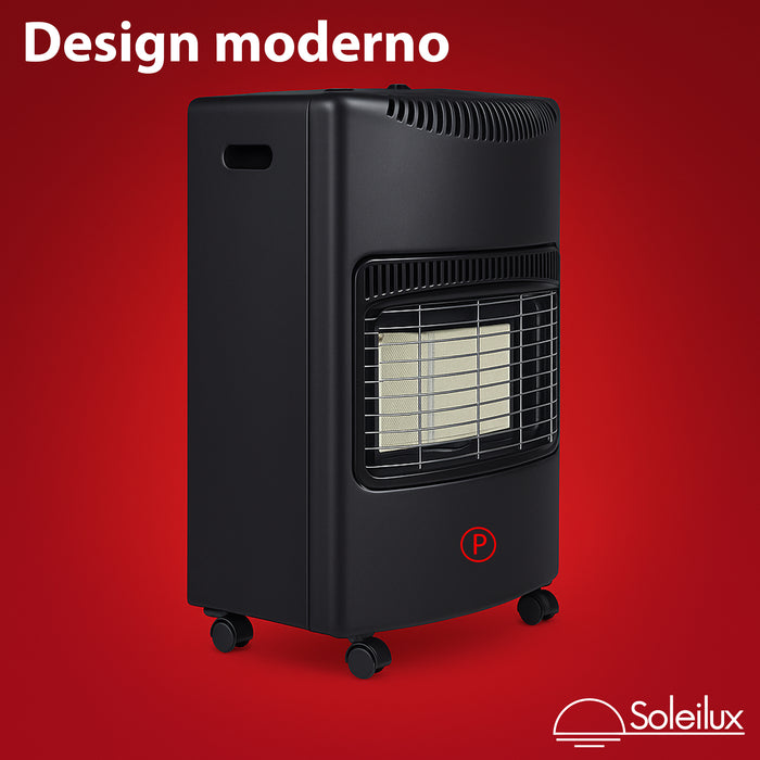 soleilux soleilux stufa catalitica a gas gpl a infrarossi etna 42kw 3 potenze con accensione piezo elettrica vano porta bombola dispositivo di sicurezza antiribaltamento controllo fiamma e livello ossigeno ean 8058753795492