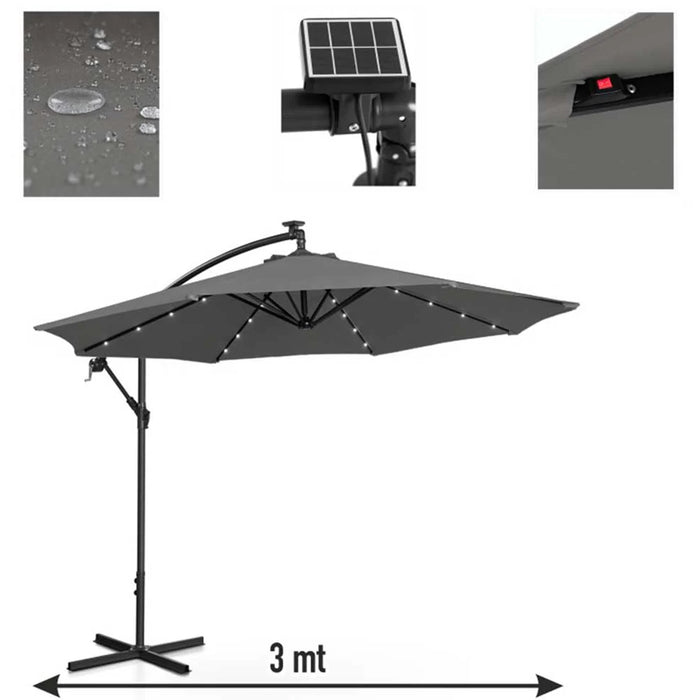 immagine-4-dreamwell-ombrellone-giardino-3mt-con-luce-led-solare-palo-decentrato-con-carrucola-grigio-32-led-con-pannello-solare-ean-8054143020465