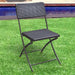 dreamwell set 2 sedie pieghevoli in polyrattan bianco da esterno salvaspazio giardino nero ean 8054143005806