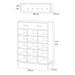 immagine-4-dreamwell-set-ingresso-scarpiera-e-appendiabiti-da-parete-portascarpe-con-15-scomparti-grigio-ean-8054143036763