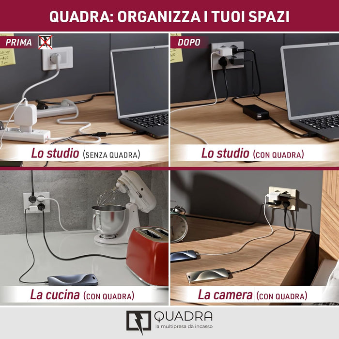 electraline 3pmark spa multipresa da incasso quadra 4 prese sabbia ean 8011439221258