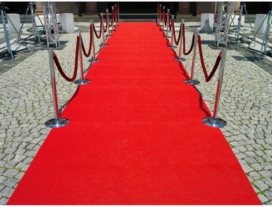 soleilux 1mt x 10mt passatoia rossa natalizia tappeto rosso feltro rosso natale chiesa matrimonio negozio prodotto italiano ean 8058753790039